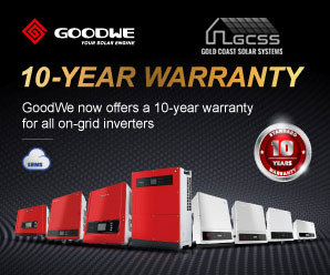 GoodWe 10 Year Inverter Warranty from Gold Coast Solar Systems.